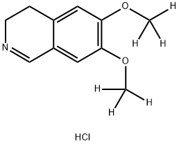 Isoquinoline, 3,4-dihydro-6,7-di(methoxy-d3)-, hydrochloride (1:1) Structure