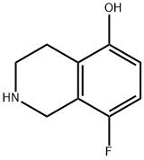 5-Isoquinolinol, 8-fluoro-1,2,3,4-tetrahydro- Structure