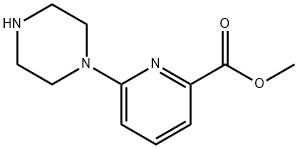 6-(1-piperazinyl)-2-Pyridinecarboxylic acid methyl ester Structure