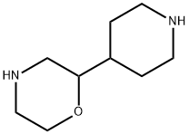 Morpholine,2-(4-piperidinyl)- Structure