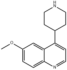 Quinoline, 6-methoxy-4-(4-piperidinyl)- Structure