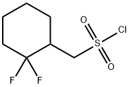 Cyclohexanemethanesulfonyl chloride, 2,2-difluoro- Structure