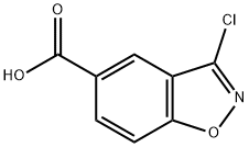 1,2-Benzisoxazole-5-carboxylic acid, 3-chloro- Structure