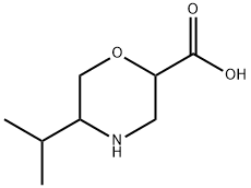 2-Morpholinecarboxylicacid,5-(1-methylethyl)- 구조식 이미지