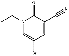 3-Pyridinecarbonitrile, 5-bromo-1-ethyl-1,2-dihydro-2-oxo- Structure