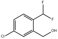 (5-chloro-2-(difluoromethyl)phenyl)methanol Structure