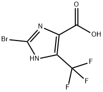 1H-Imidazole-4-carboxylic acid, 2-bromo-5-(trifluoromethyl)- Structure