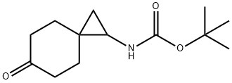 Carbamic acid, N-(6-oxospiro[2.5]oct-1-yl)-, 1,1-dimethylethyl ester Structure