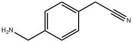 Benzeneacetonitrile, 4-(aminomethyl)- Structure