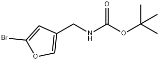 (5-Bromo-furan-3-ylmethyl)-carbamic acid tert-butyl ester 구조식 이미지