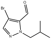 4-bromo-1-isobutyl-1H-pyrazole-5-carbaldehyde Structure