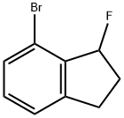 1H-Indene, 7-bromo-1-fluoro-2,3-dihydro- Structure