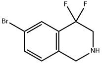 Isoquinoline, 6-bromo-4,4-difluoro-1,2,3,4-tetrahydro- 구조식 이미지