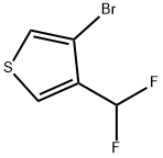 Thiophene, 3-bromo-4-(difluoromethyl)- Structure