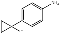 Benzenamine, 4-(1-fluorocyclopropyl)- Structure