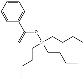 Stannane, tributyl[(1-phenylethenyl)oxy]- Structure