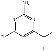 4-chloro-6-(difluoromethyl)pyrimidin-2-amine 구조식 이미지