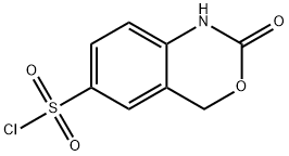 2H-3,1-Benzoxazine-6-sulfonyl chloride, 1,4-dihydro-2-oxo- Structure