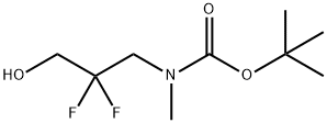 tert-butyl (2,2-difluoro-3-hydroxypropyl)(methyl)carbamate Structure