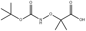 Propanoic acid, 2-[[[(1,1-dimethylethoxy)carbonyl]amino]oxy]-2-methyl- Structure