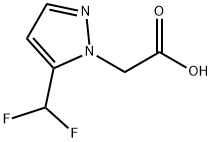 5-(difluoromethyl)-1H-pyrazol-1-yl]acetic acid Structure