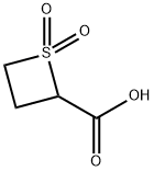 2-Thietanecarboxylic acid, 1,1-dioxide Structure