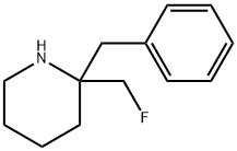 Piperidine, 2-(fluoromethyl)-2-(phenylmethyl)- Structure