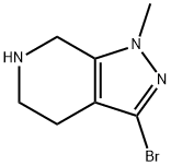 1H-Pyrazolo[3,4-c]pyridine, 3-bromo-4,5,6,7-tetrahydro-1-methyl- 구조식 이미지