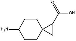 Spiro[2.5]octane-1-carboxylic acid, 6-amino- Structure