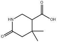 4,4-dimethyl-6-oxopiperidine-3-carboxylic acid Structure