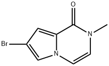 Pyrrolo[1,2-a]pyrazin-1(2H)-one, 7-bromo-2-methyl- 구조식 이미지