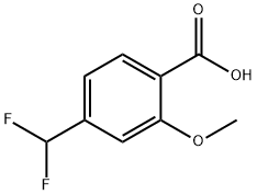 Benzoic acid, 4-(difluoromethyl)-2-methoxy- Structure