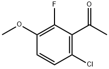 Ethanone, 1-(6-chloro-2-fluoro-3-methoxyphenyl)- Structure