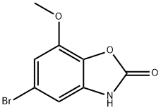 5-Bromo-7-methoxy-3H-benzooxazol-2-one Structure