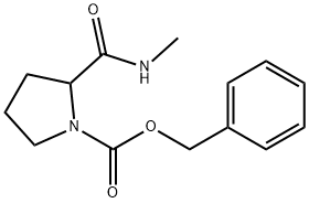 Benzyl 2-(methylcarbamoyl)pyrrolidine-1-carboxylate Structure