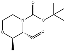 (2R,3S)-4-Boc-3-formyl-2-methylmorpholine Structure