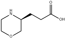 3-Morpholinepropanoic acid, (3S)- Structure