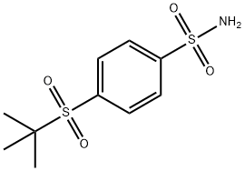 4-(2-methylpropane-2-sulfonyl)benzene-1-sulfonamide 구조식 이미지