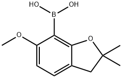 Boronic acid, B-(2,3-dihydro-6-methoxy-2,2-dimethyl-7-benzofuranyl)- 구조식 이미지