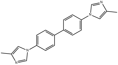 4,4'-bis(4-methyl-1H-imidazol-1-yl)-1,1'-biphenyl Structure