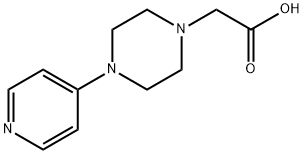 1-Piperazineacetic acid, 4-(4-pyridinyl)- Structure