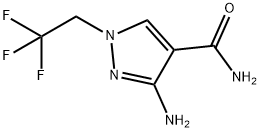 3-amino-1-(2,2,2-trifluoroethyl)-1H-pyrazole-4-carboxamide Structure