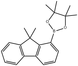 1,3,2-Dioxaborolane, 2-(9,9-dimethyl-9H-fluoren-1-yl)-4,4,5,5-tetramethyl- Structure