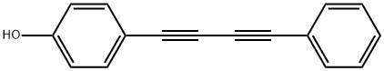 Phenol, 4-(4-phenyl-1,3-butadiyn-1-yl)- Structure