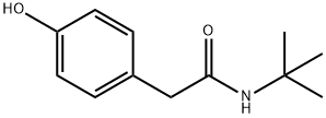 Benzeneacetamide, N-(1,1-dimethylethyl)-4-hydroxy- Structure