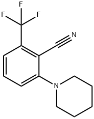 Benzonitrile, 2-(1-piperidinyl)-6-(trifluoromethyl)- 구조식 이미지