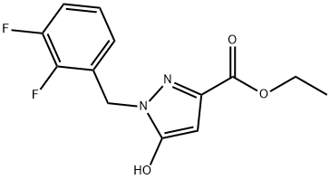 1H-Pyrazole-3-carboxylic acid, 1-[(2,3-difluorophenyl)methyl]-5-hydroxy-, ethyl ester Structure