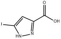 3-iodo-1H-pyrazole-5-carboxylic acid Structure