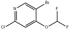 Pyridine, 5-bromo-2-chloro-4-(difluoromethoxy)- 구조식 이미지