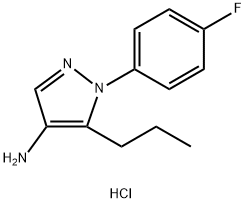 1-(4-fluorophenyl)-5-propyl-1H-pyrazol-4-amine hydrochloride Structure